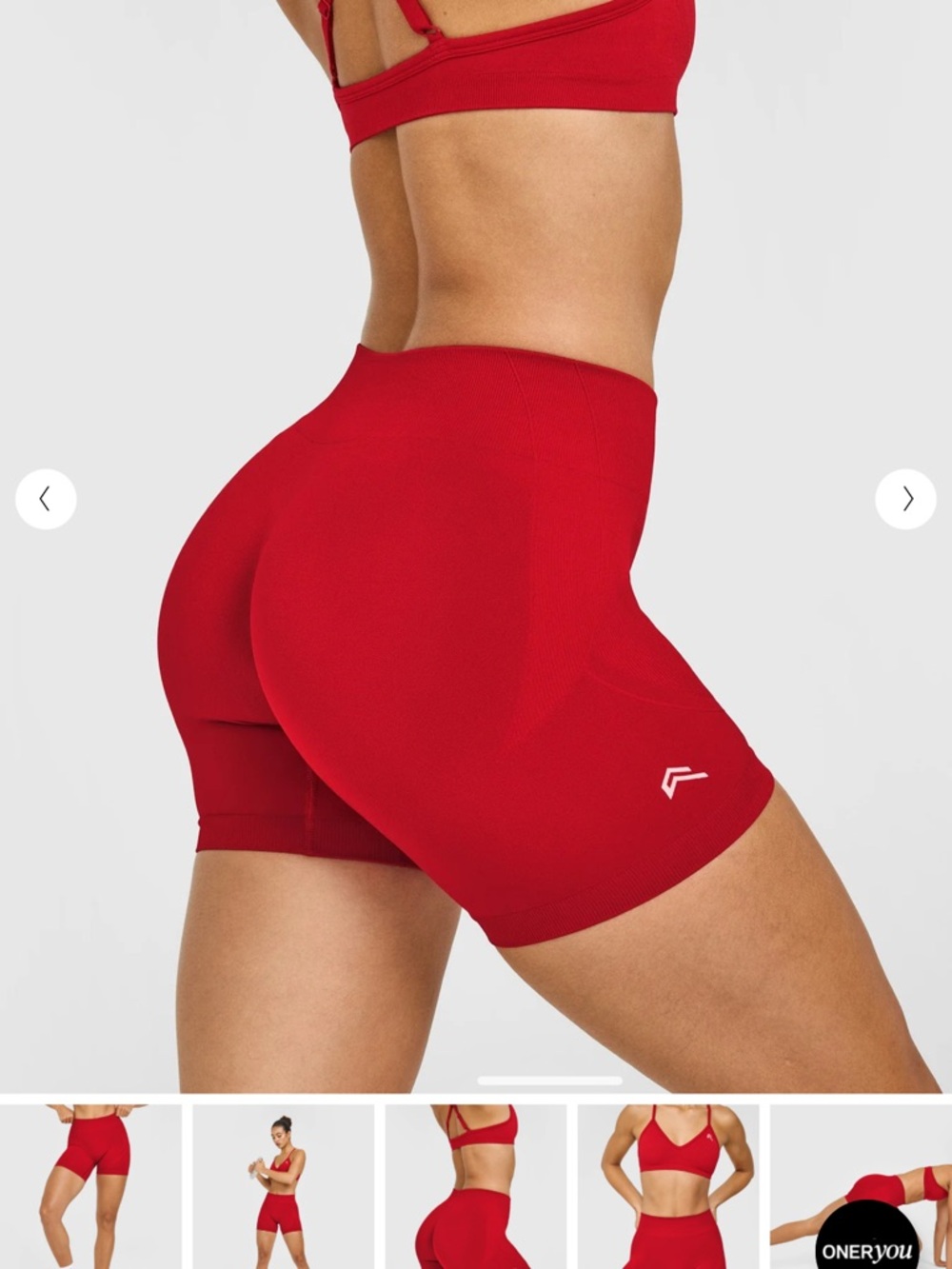 Oner active ENHANCELIFT™ SEAMLESS SHORTS WITH WHITE LOGO